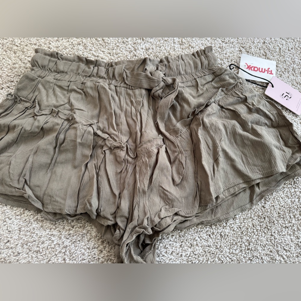 Sincerely Jules Olive Crinkle Maxi Skirt